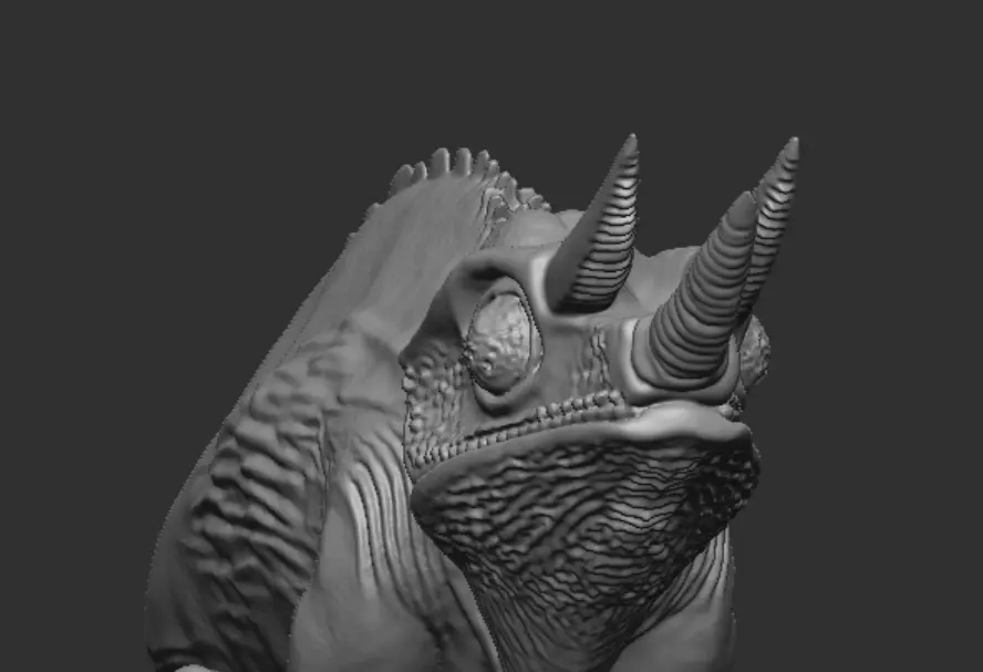 Jacksons chameleon 3D print model_6