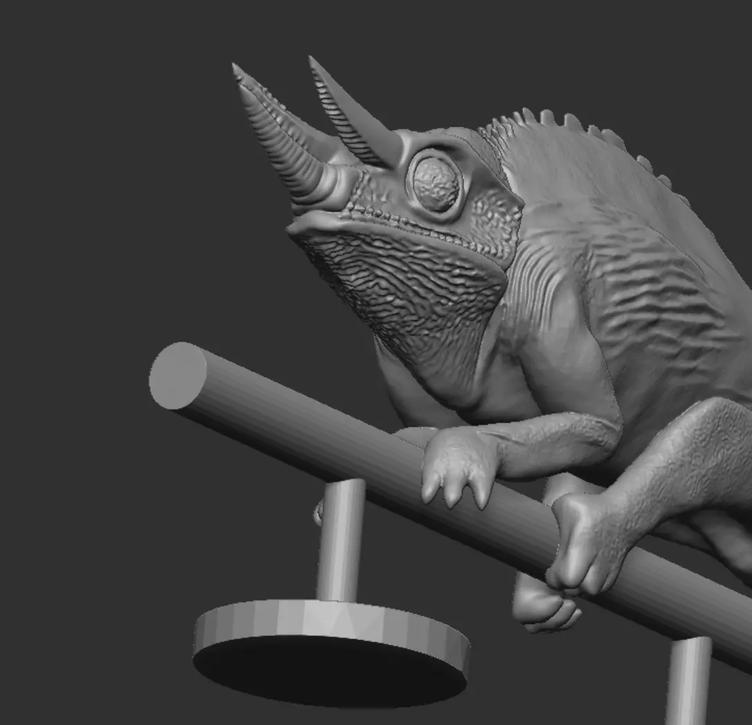 Jacksons chameleon 3D print model_8