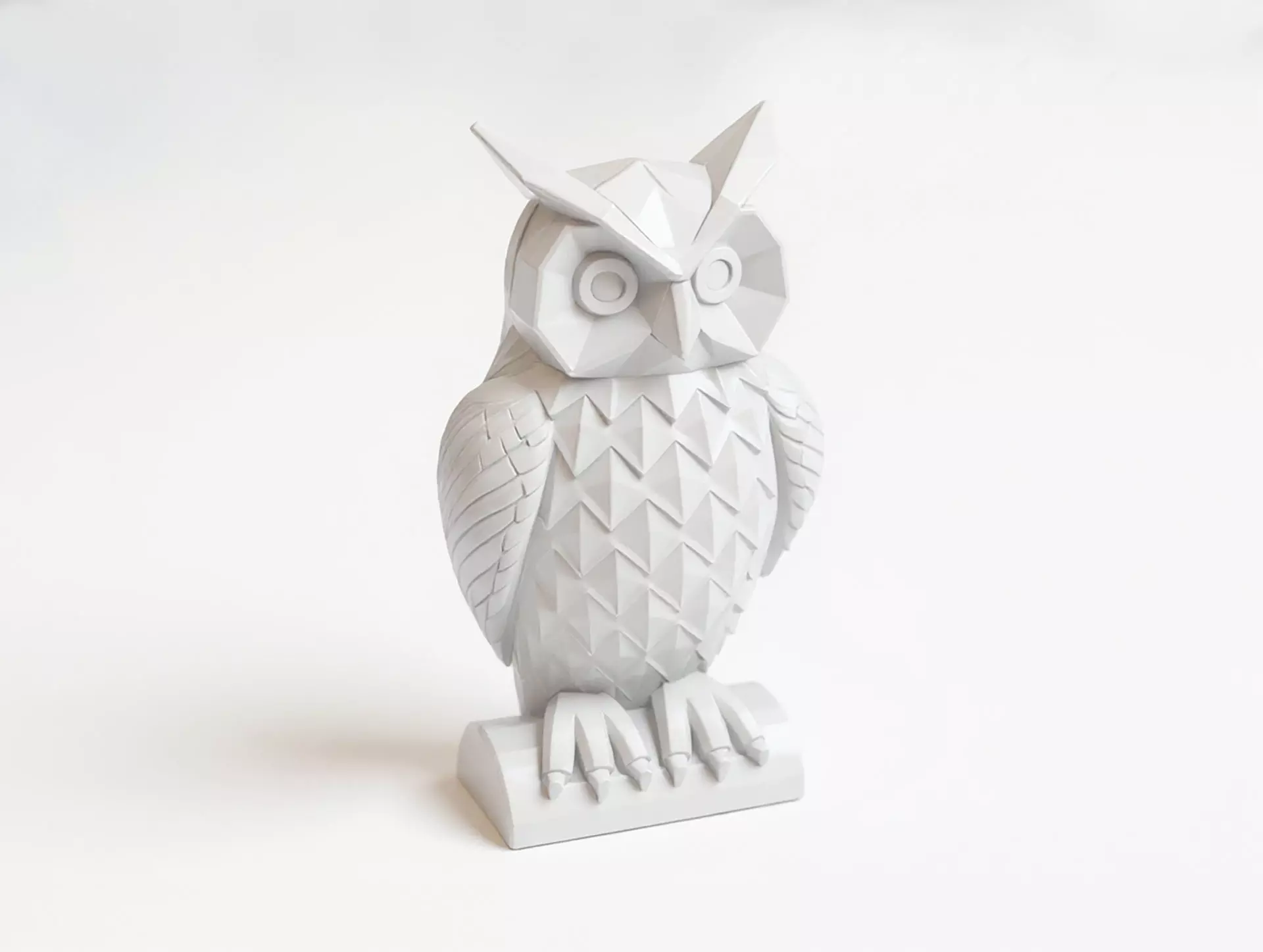 Owl Low-Poly 3D Printable 3D print model_0