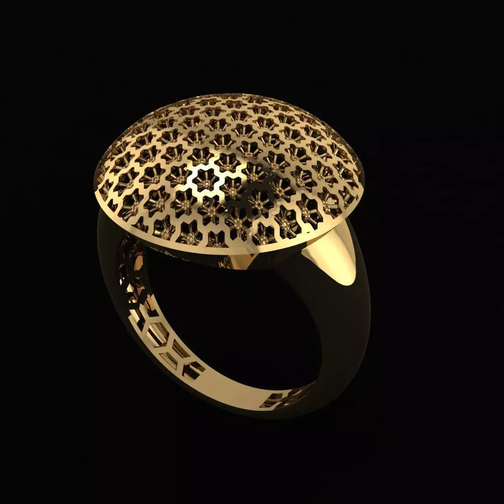 Minimalist Turkish Ring 3D print model_0