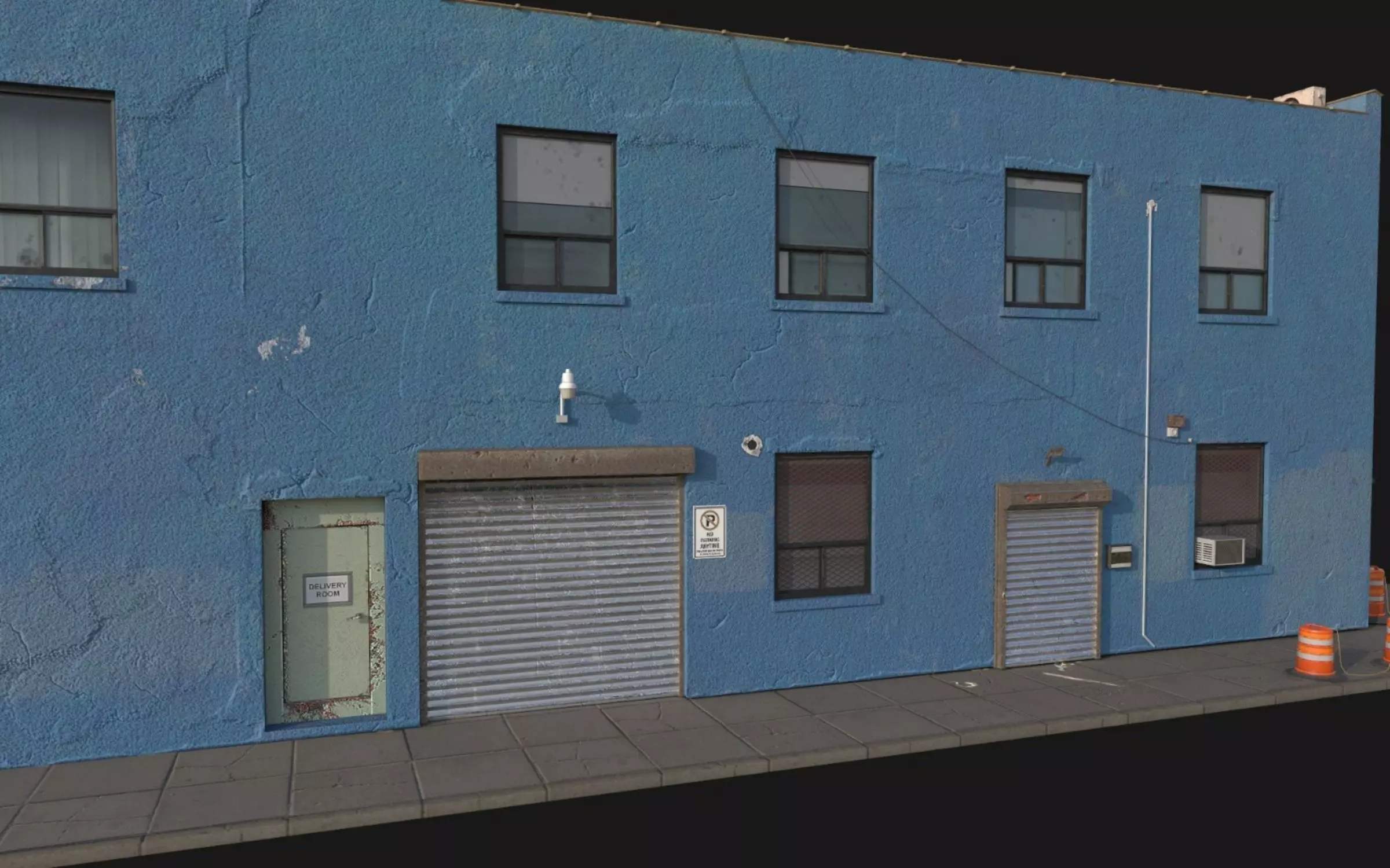 Urban New York Building Low-poly 3D model_10