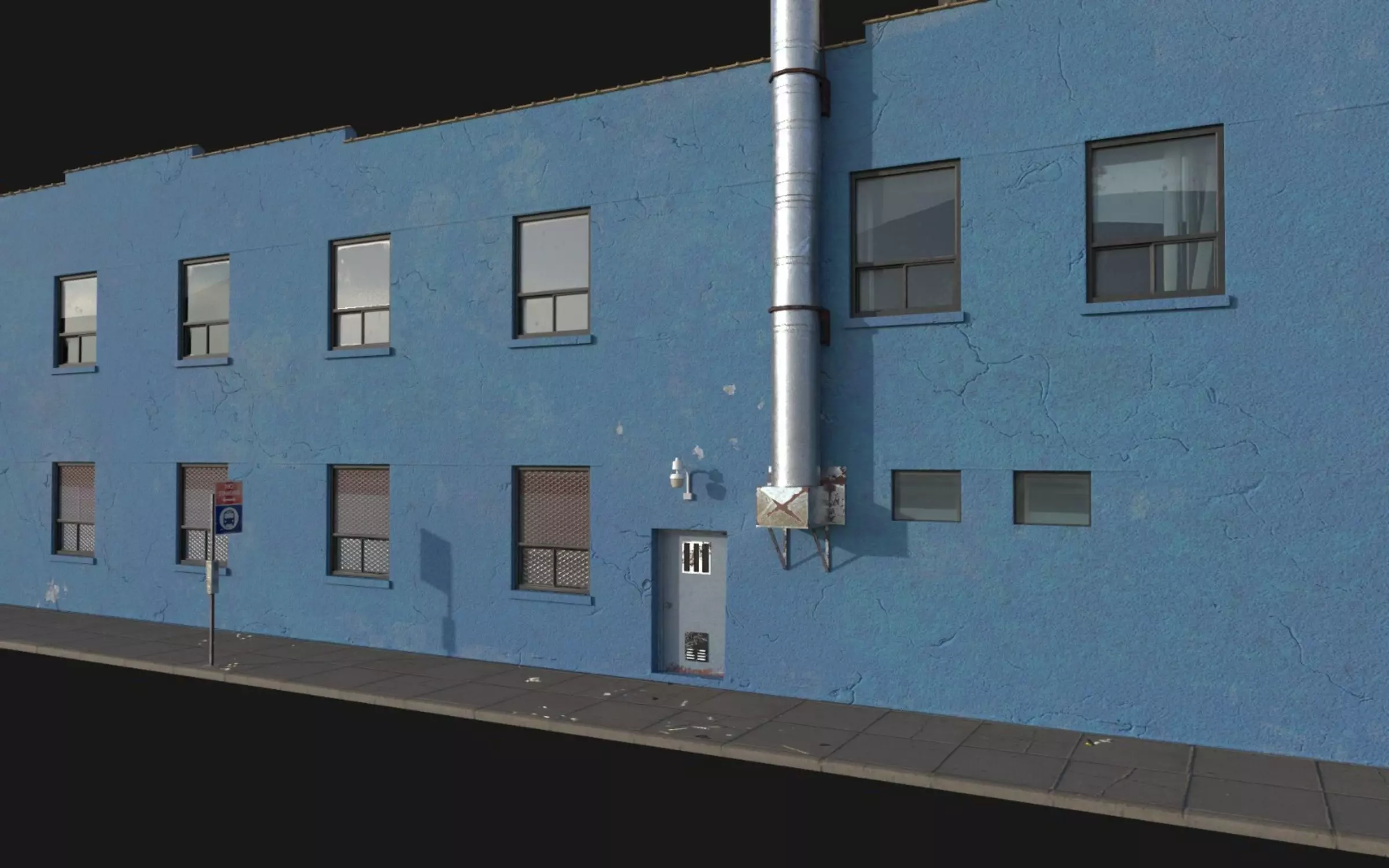 Urban New York Building Low-poly 3D model_11