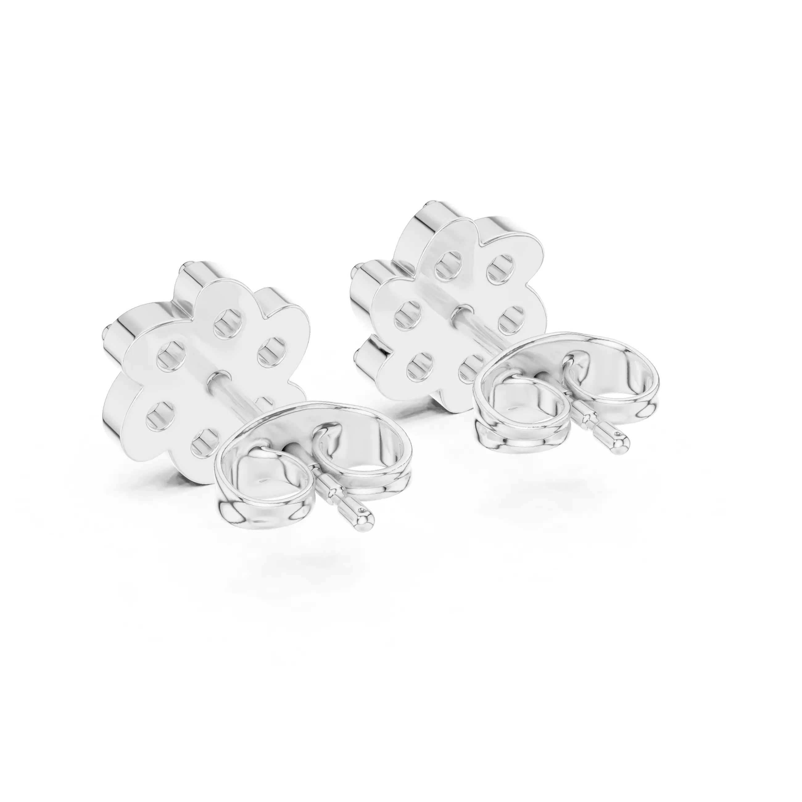 Diamond Studs Earrings 3dm stl renders animation videos details 3D print model_9