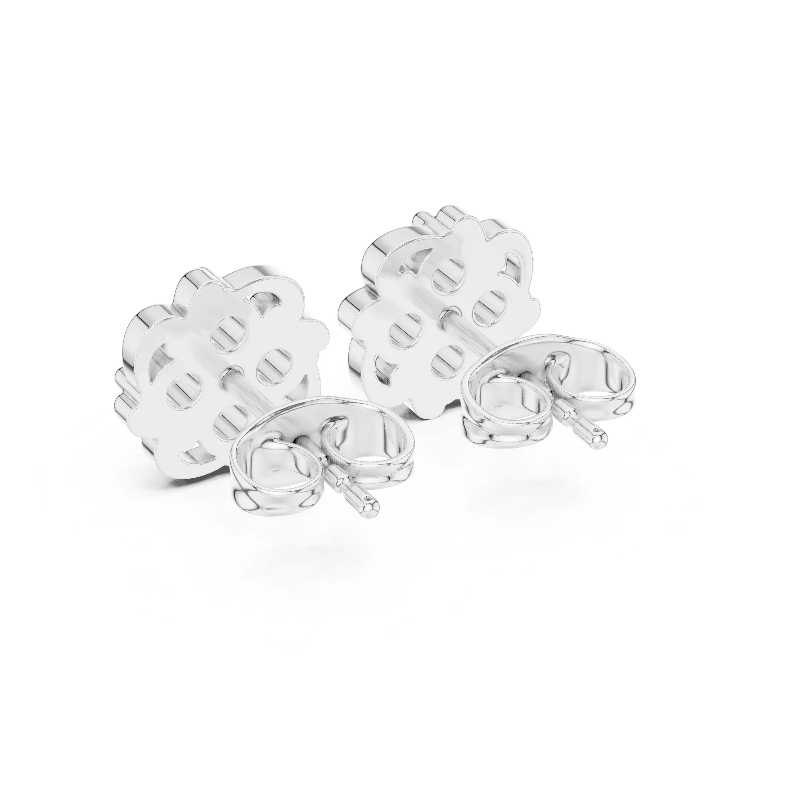 Diamond Studs Earrings 3dm stl renders animation videos details 3D print model_6
