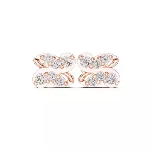Diamond Studs Earrings 3dm stl renders animation videos details