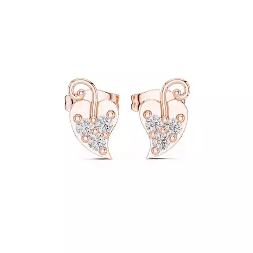 Diamond Studs Earrings 3dm stl renders animation videos details