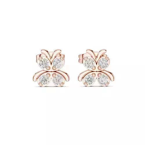 Diamond Studs Earrings 3dm stl renders animation videos details