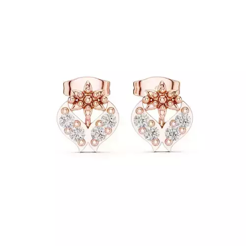 Diamond Studs Earrings 3dm stl renders animation videos details