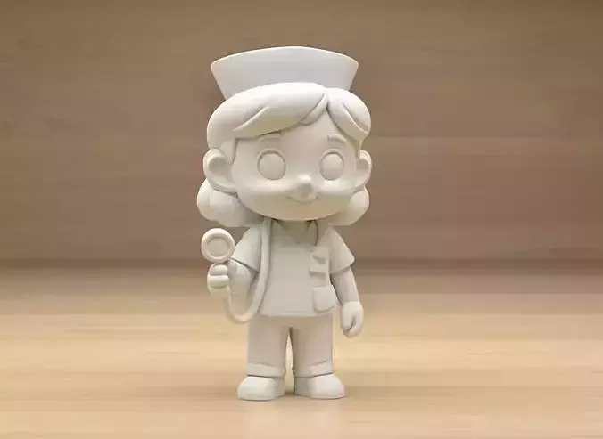 Cartoon Nurse 3D Printable