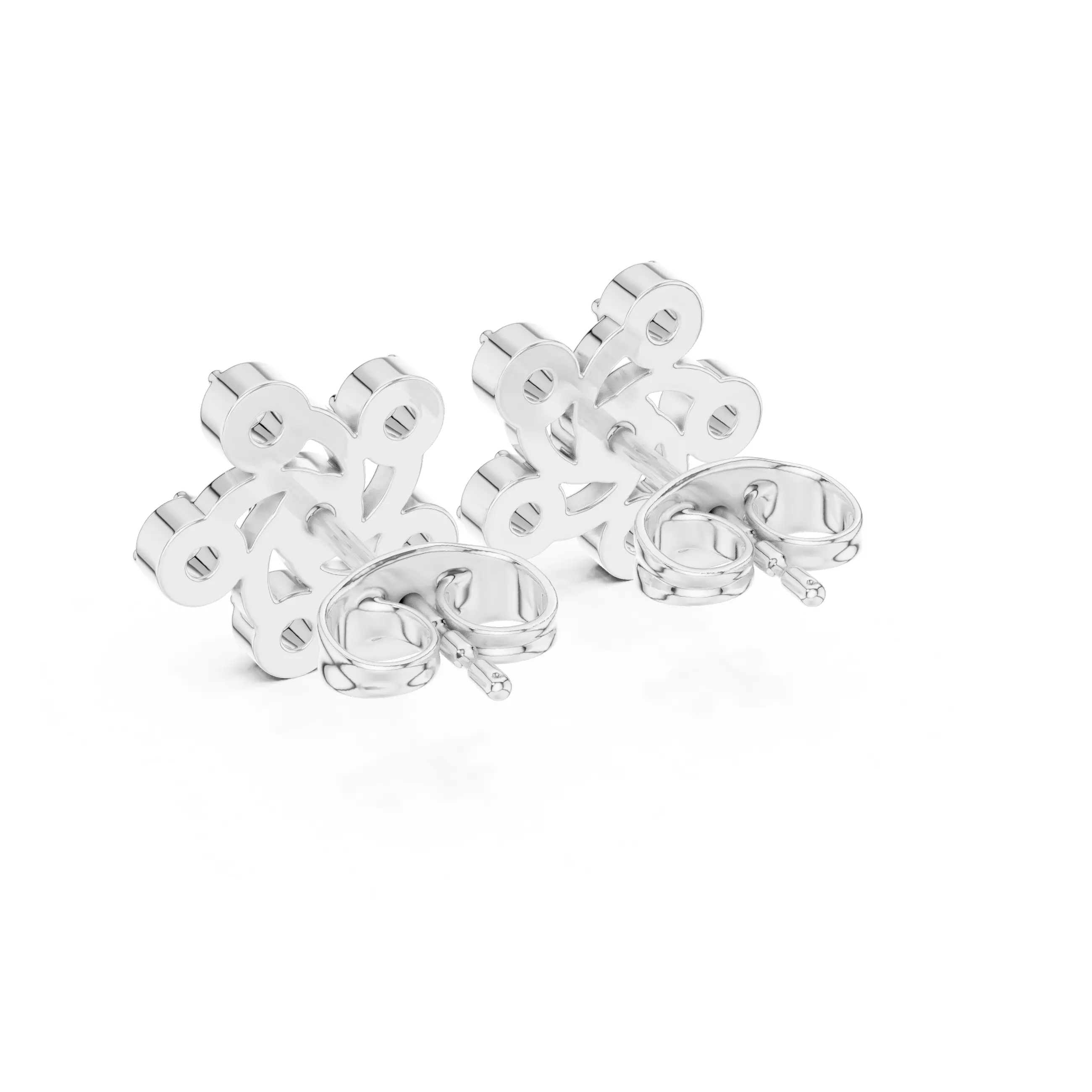 Diamond Studs Earrings 3dm stl renders animation videos details 3D print model_9