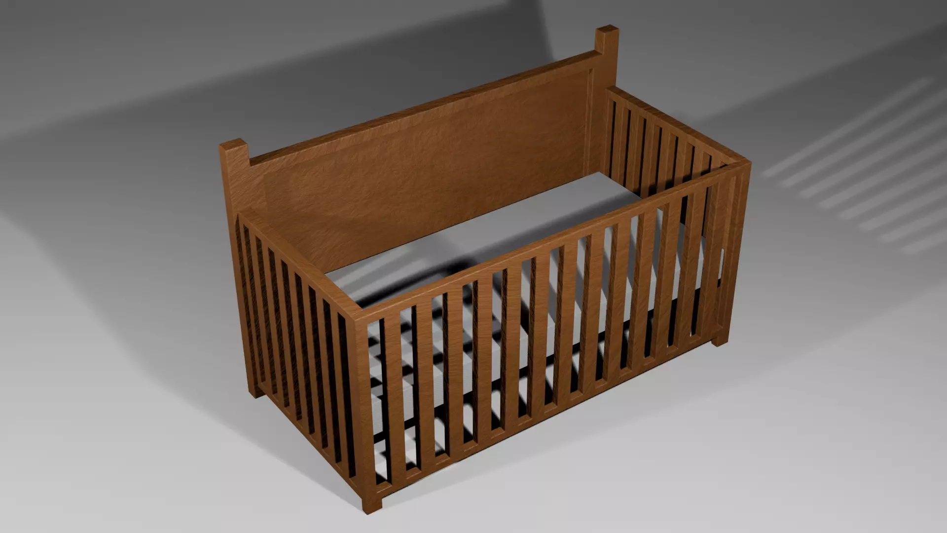 3D Crib Pack Nursery Furniture Set 3D model_2