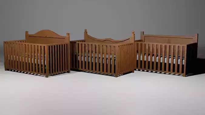 3D Crib Pack Nursery Furniture Set