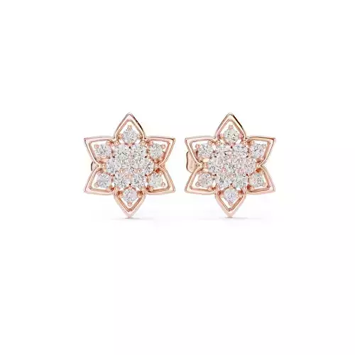 Diamond Studs Earrings 3dm stl renders animation videos details 3D print model