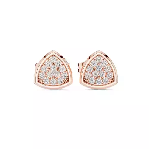 Diamond Studs Earrings 3dm stl renders animation videos details 3D print model