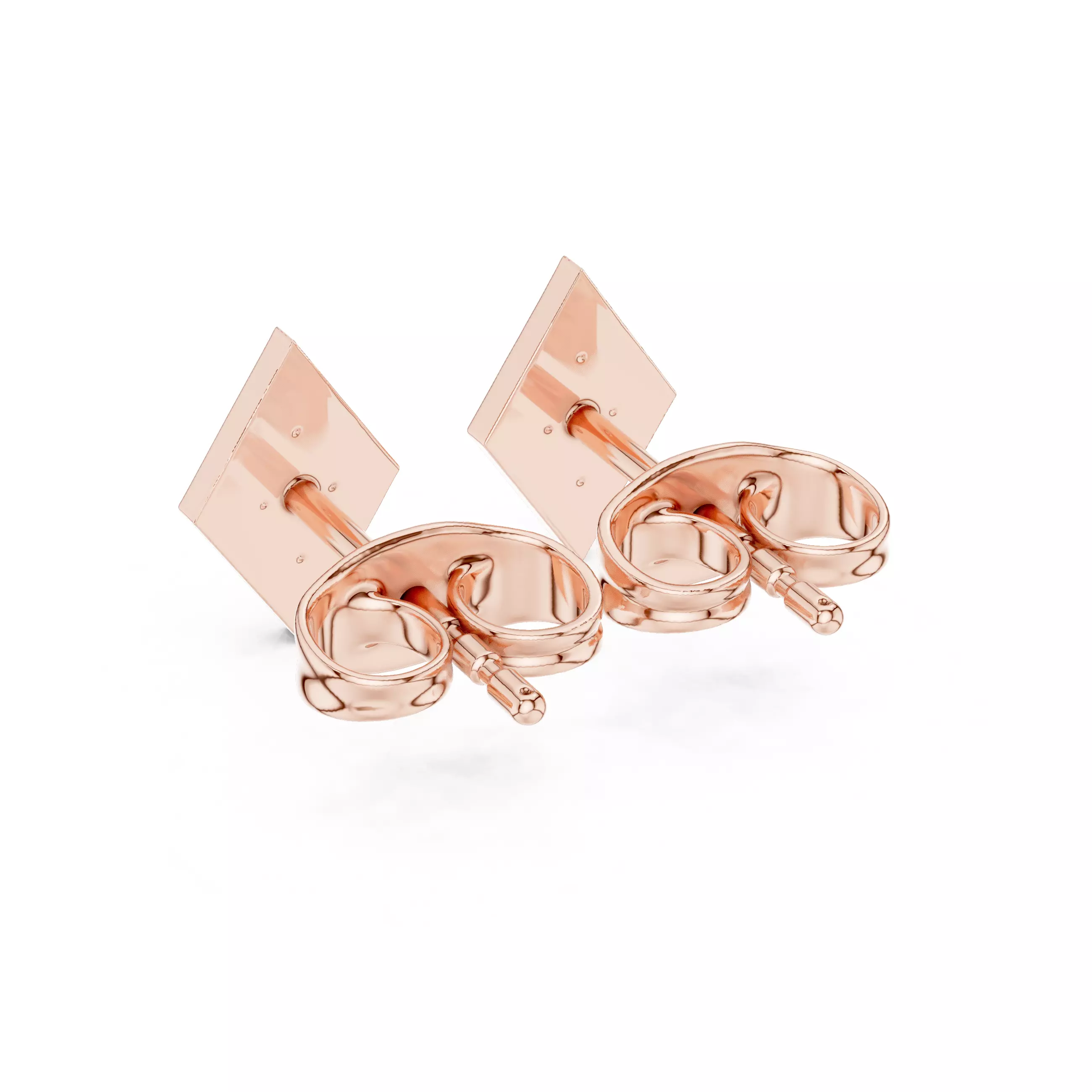 Diamond Studs Earrings 3dm stl renders animation videos details 3D print model_7