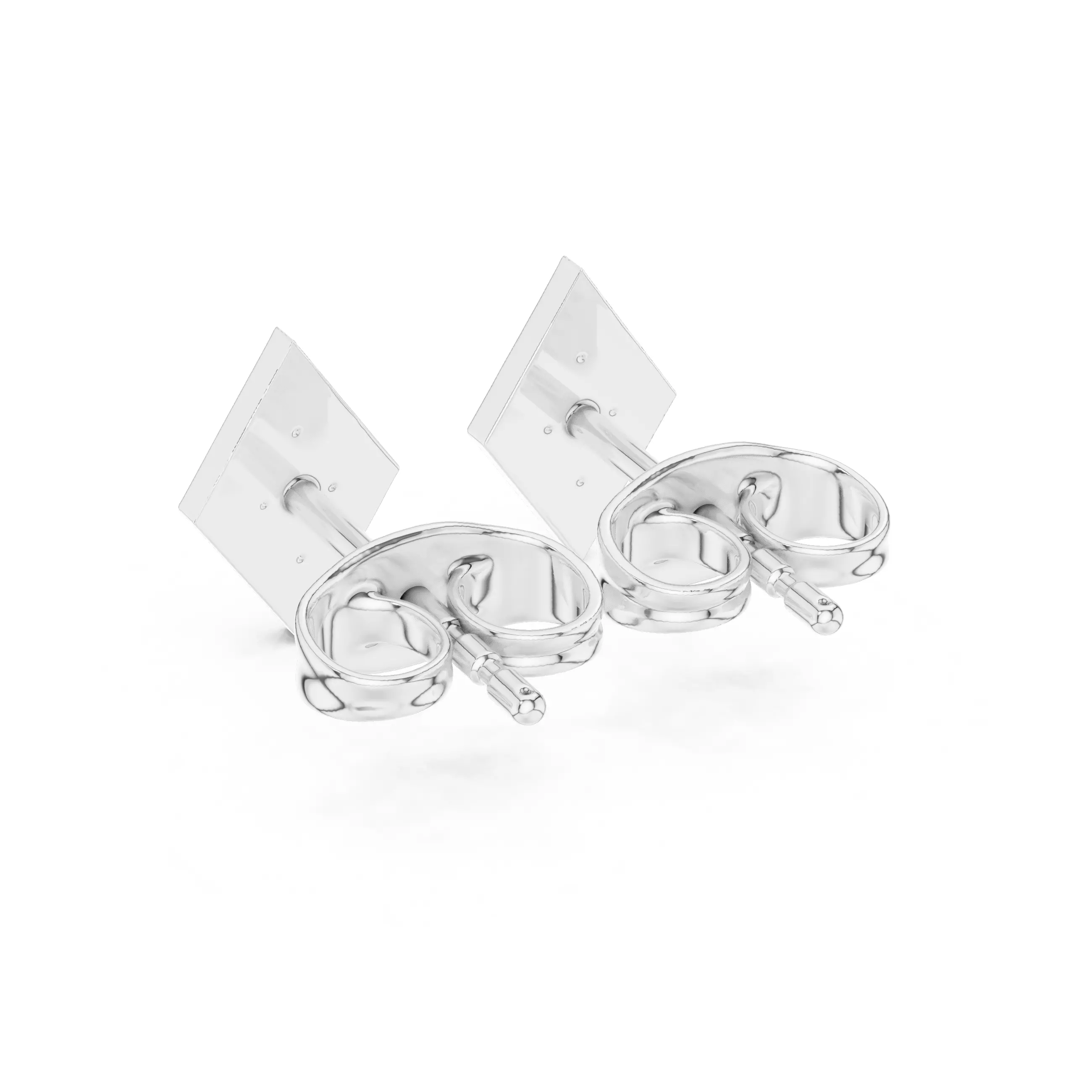 Diamond Studs Earrings 3dm stl renders animation videos details 3D print model_9