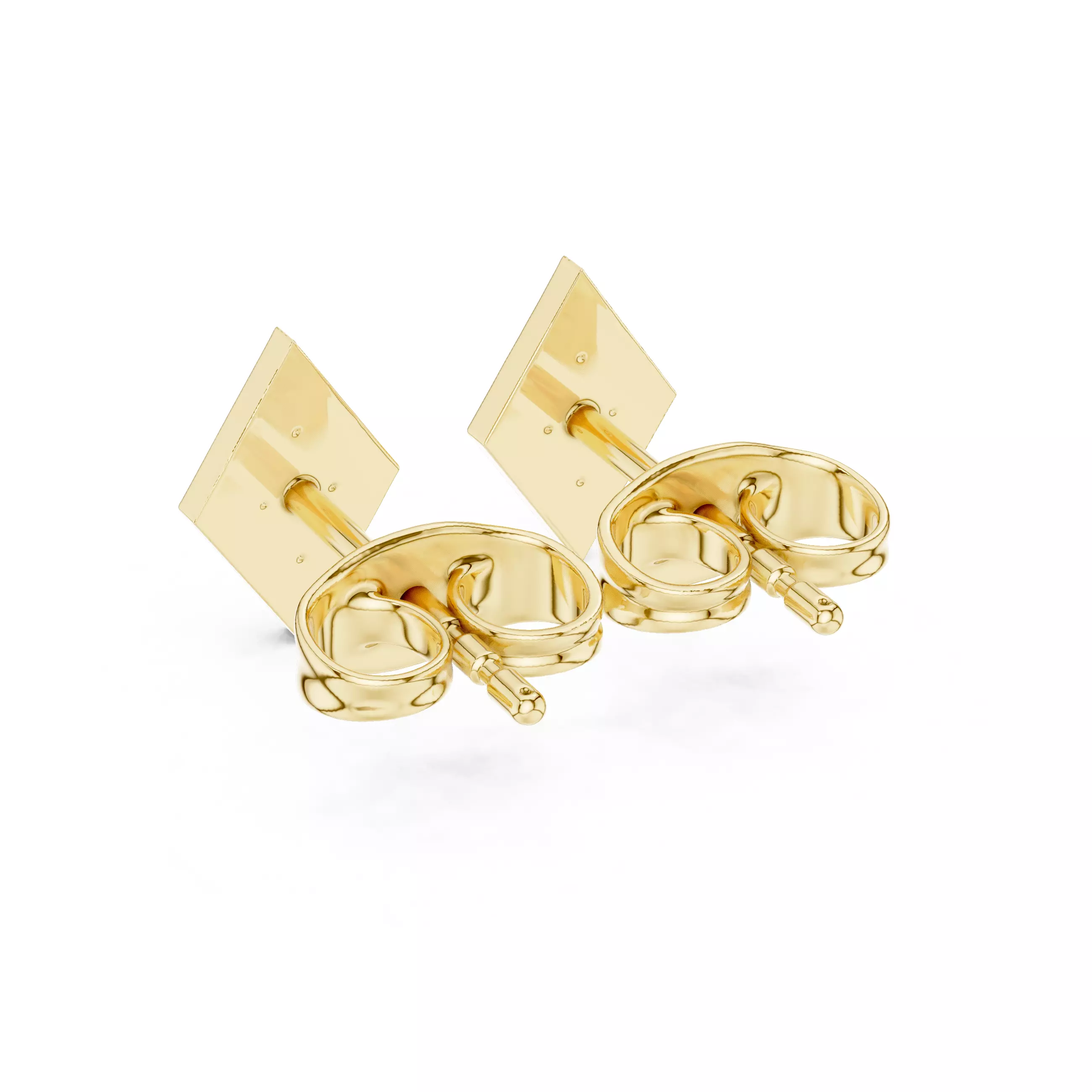 Diamond Studs Earrings 3dm stl renders animation videos details 3D print model_12