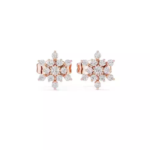 Diamond Studs Earrings 3dm stl renders animation videos details