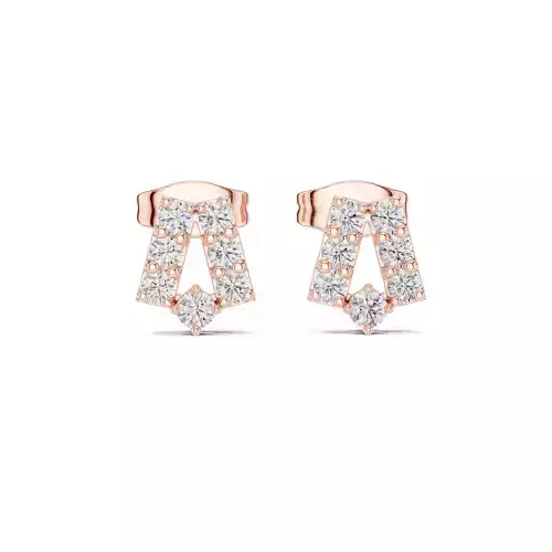 Diamond Studs Earrings 3dm stl renders animation videos details 3D print model
