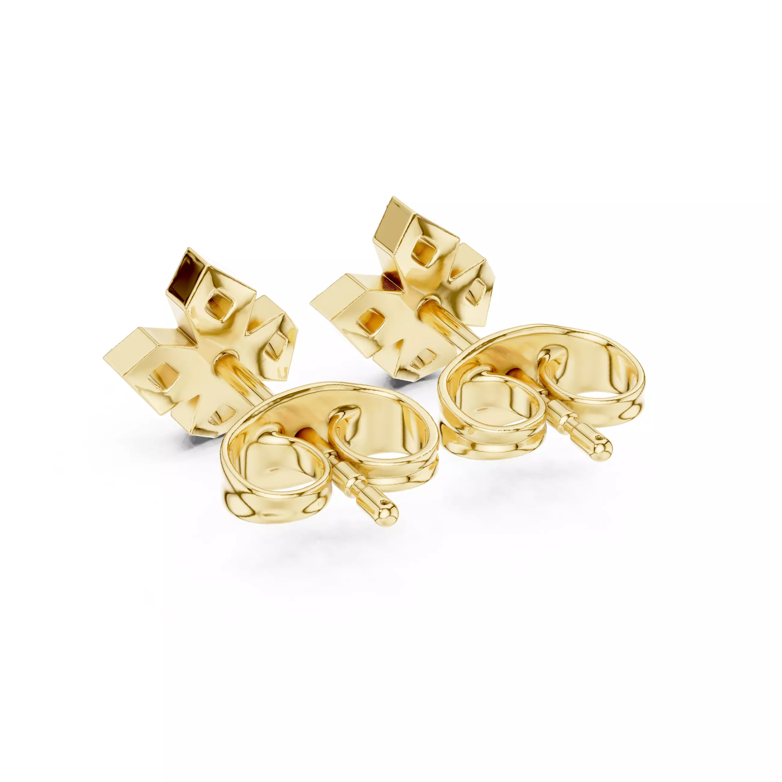 Diamond Studs Earrings 3dm stl renders animation videos details 3D print model_12