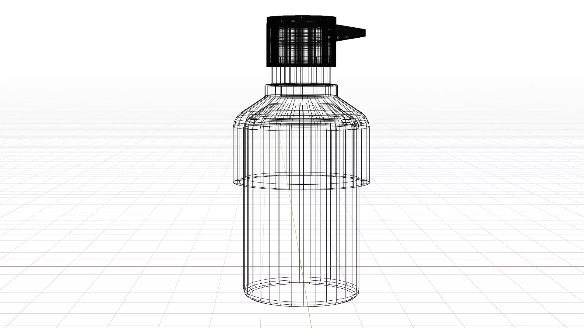 Hand Wash Bottle 3D model_6