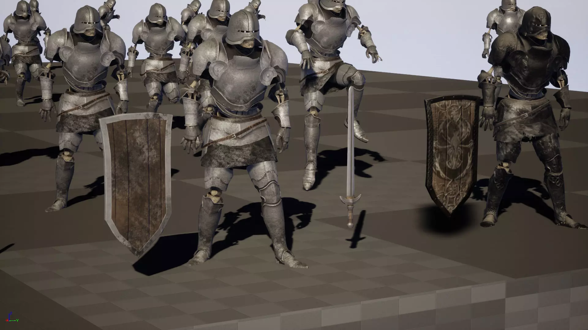 SkeletonKnight Low-poly 3D model_41
