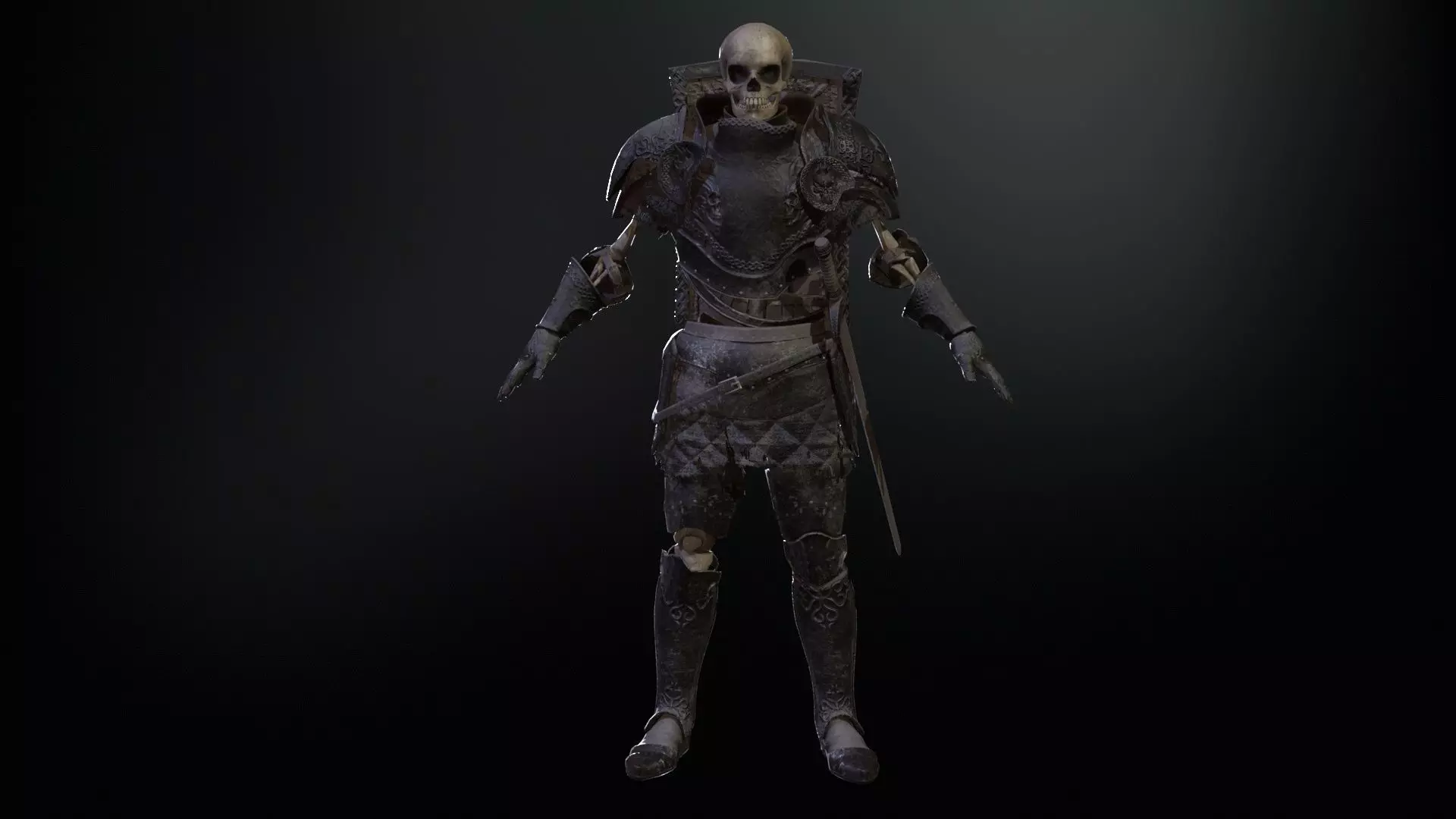 SkeletonKnight Low-poly 3D model_32
