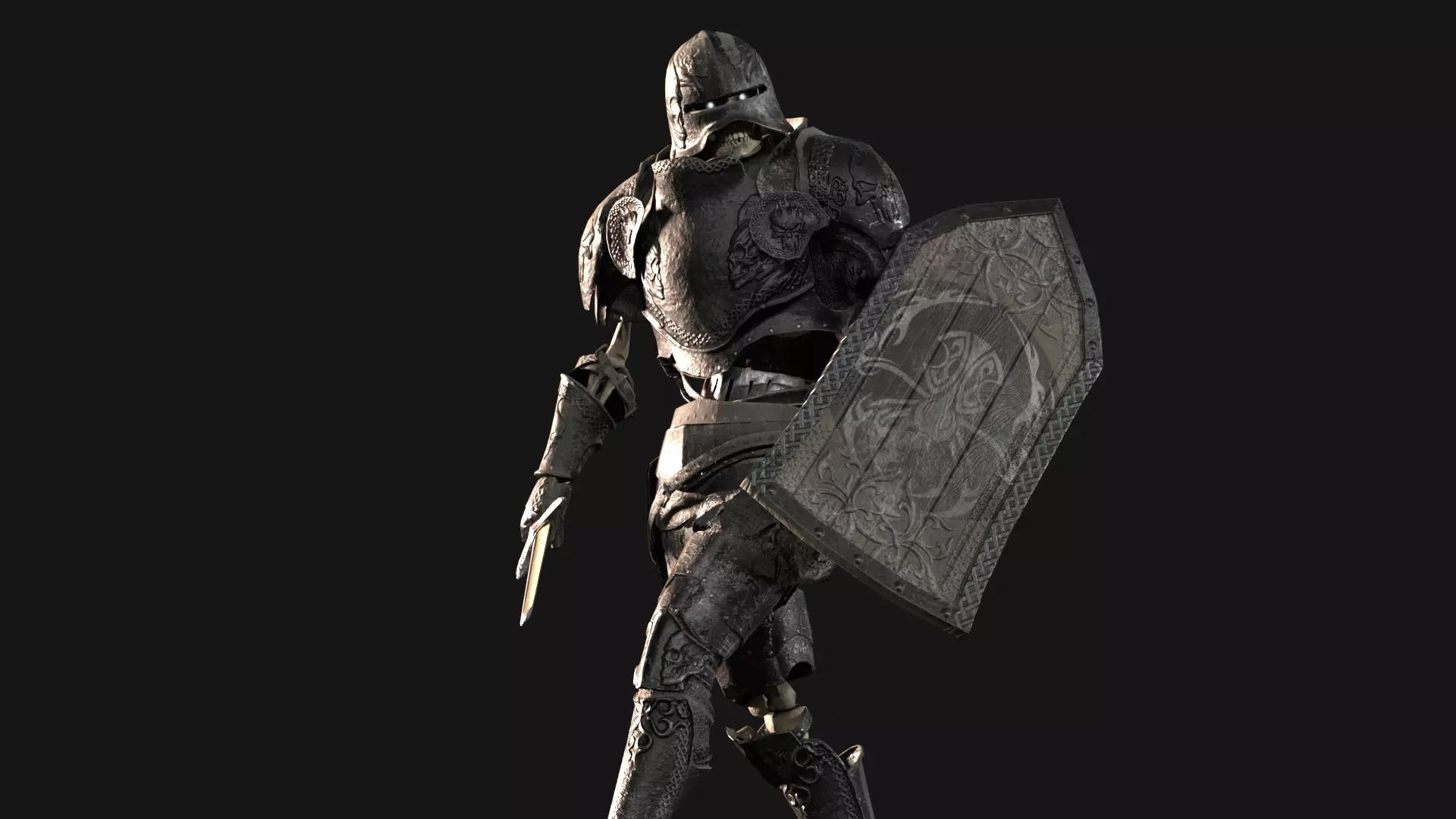 SkeletonKnight Low-poly 3D model_18
