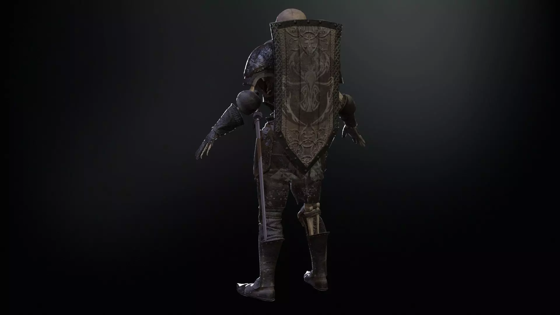 SkeletonKnight Low-poly 3D model_34