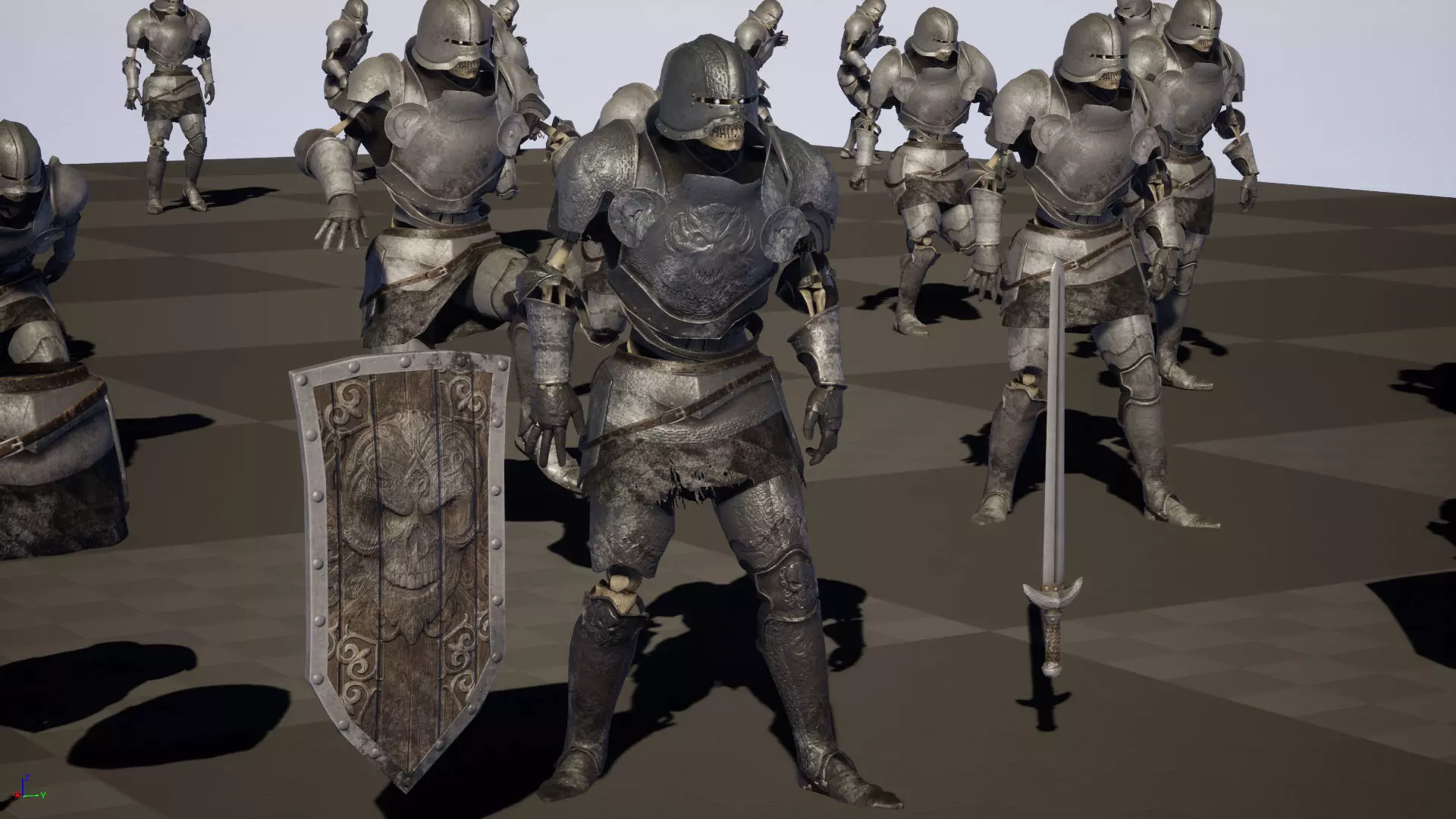 SkeletonKnight Low-poly 3D model_40