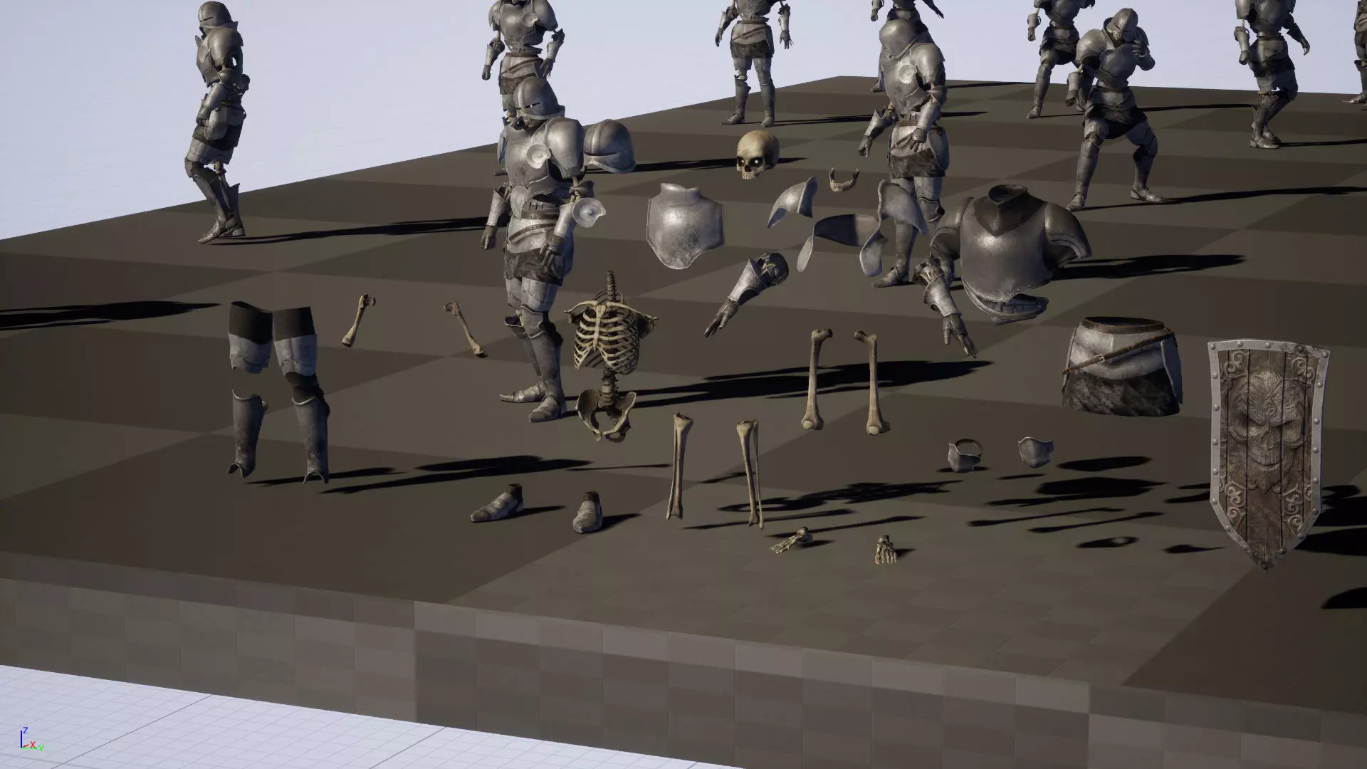 SkeletonKnight Low-poly 3D model_43