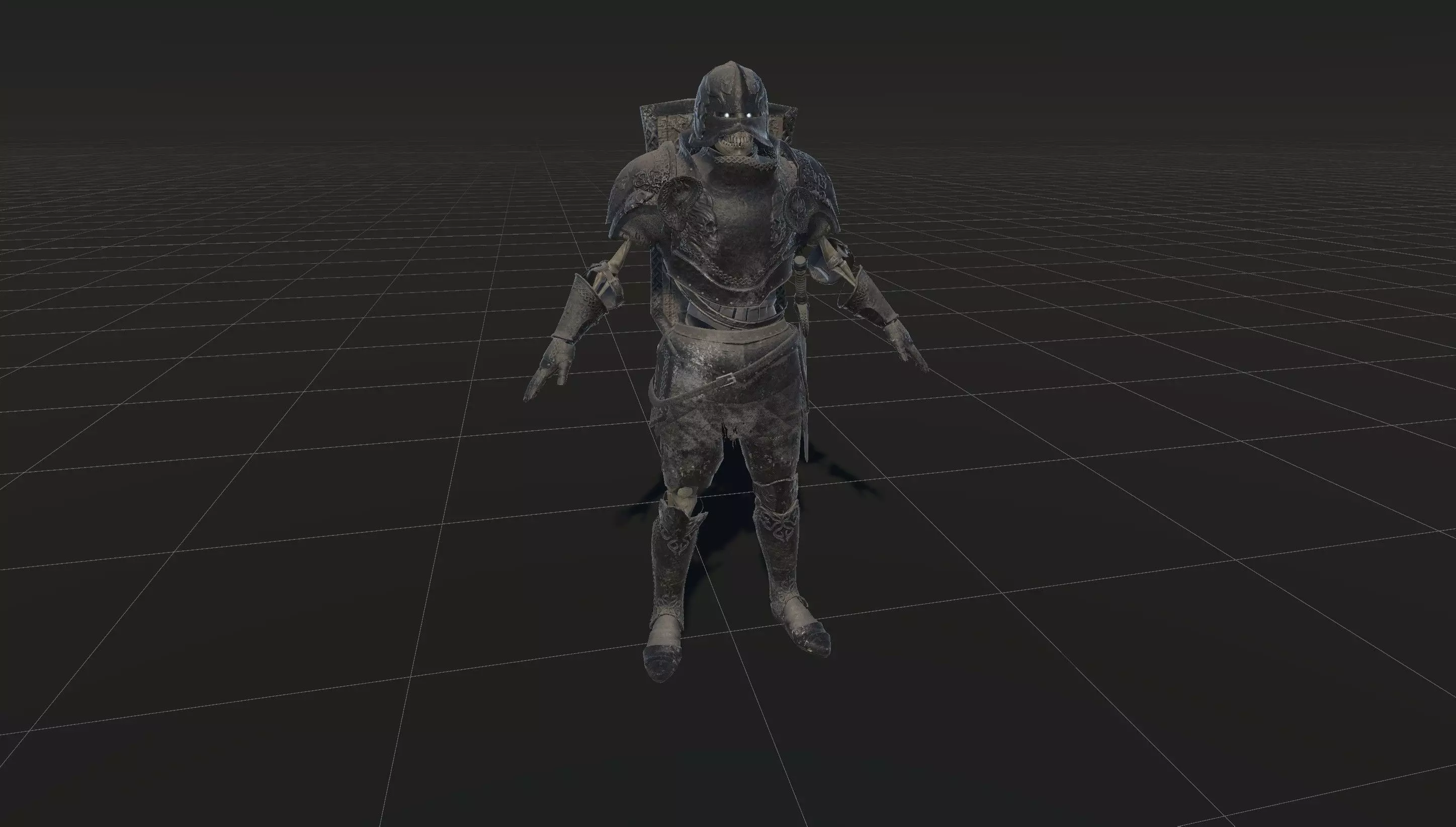 SkeletonKnight Low-poly 3D model_14