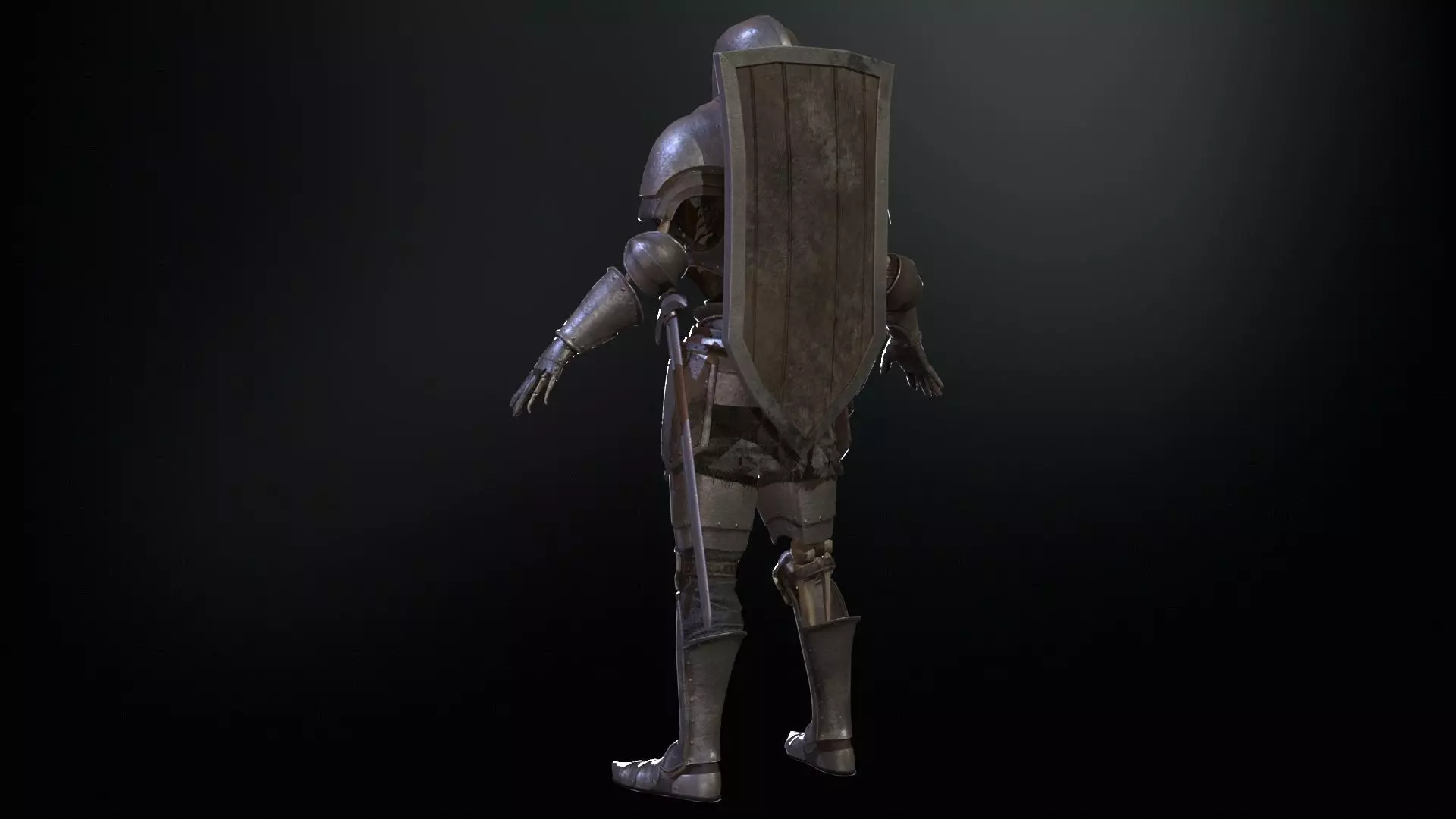 SkeletonKnight Low-poly 3D model_15