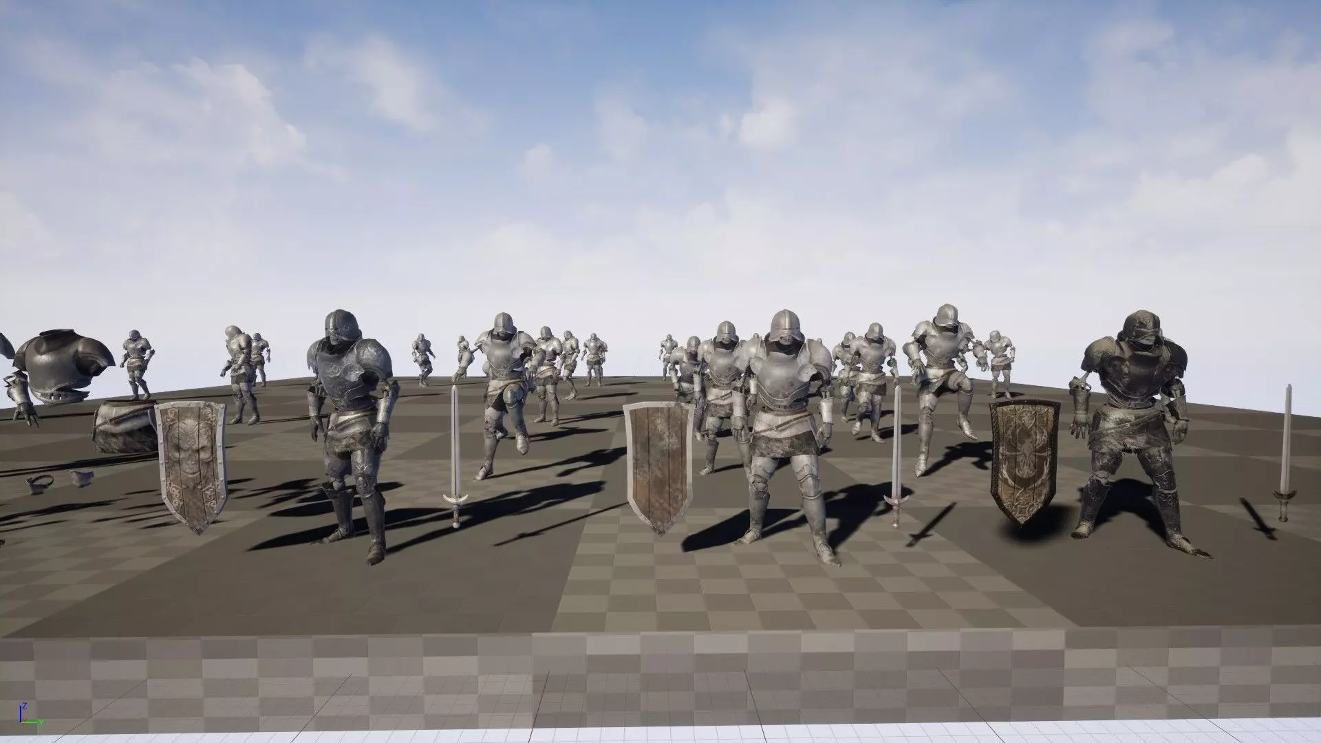 SkeletonKnight Low-poly 3D model_10