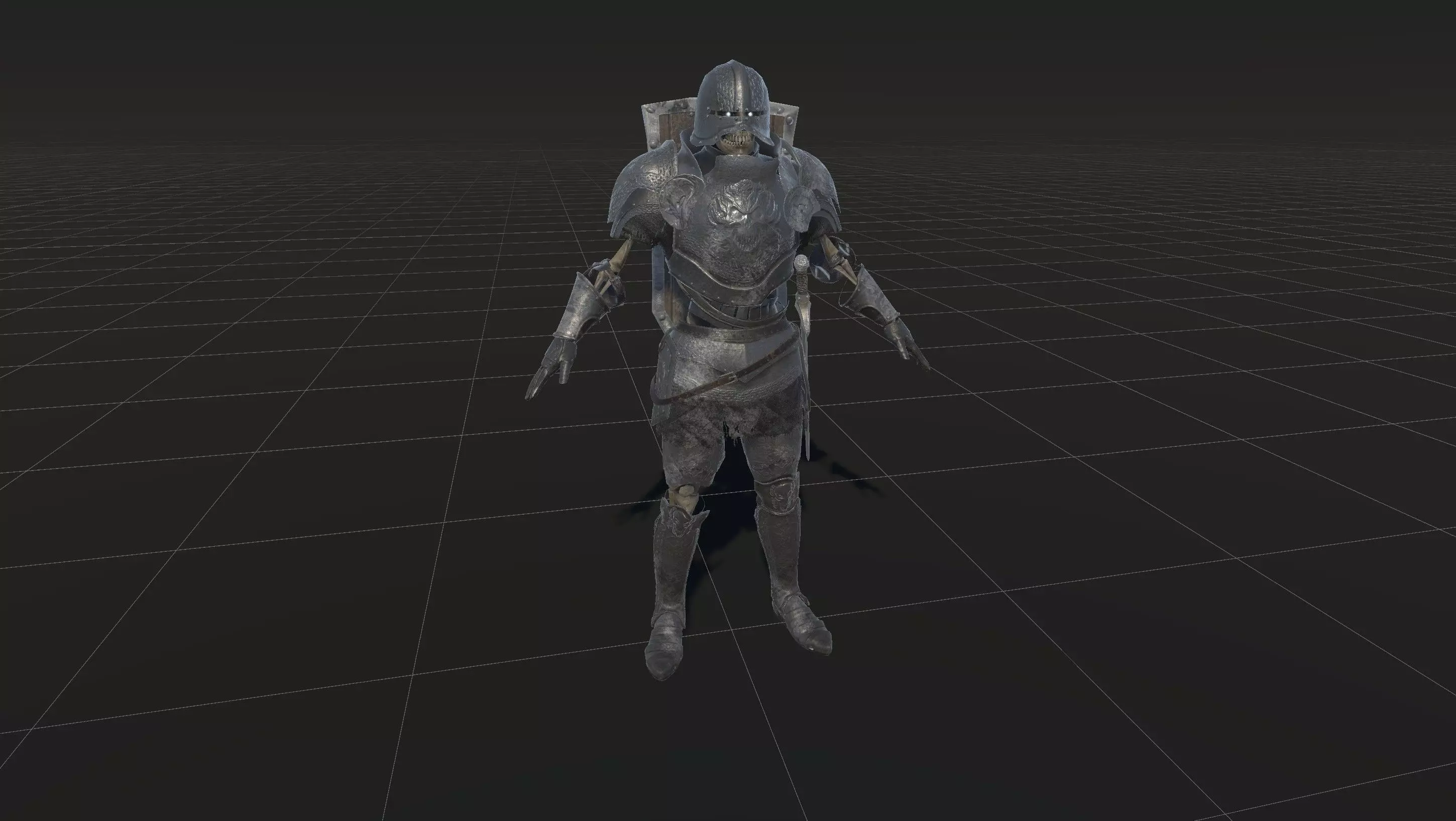 SkeletonKnight Low-poly 3D model_13