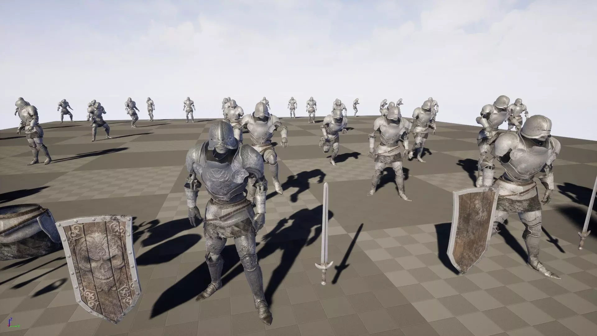 SkeletonKnight Low-poly 3D model_8