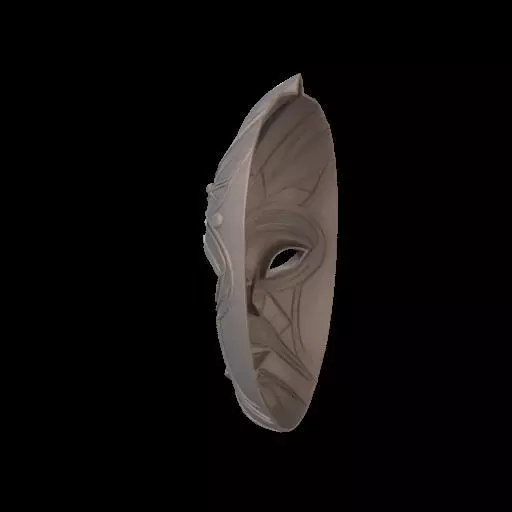 Guardian of Heritage Tribal Mask Sculpture 3D print model_14