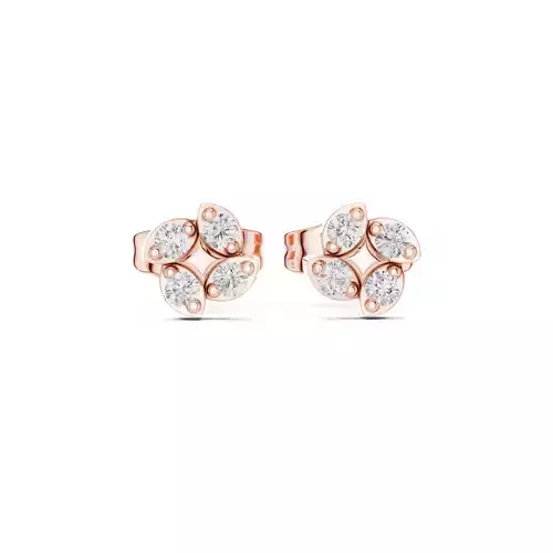 Diamond Studs Earrings 3dm stl renders animation videos details