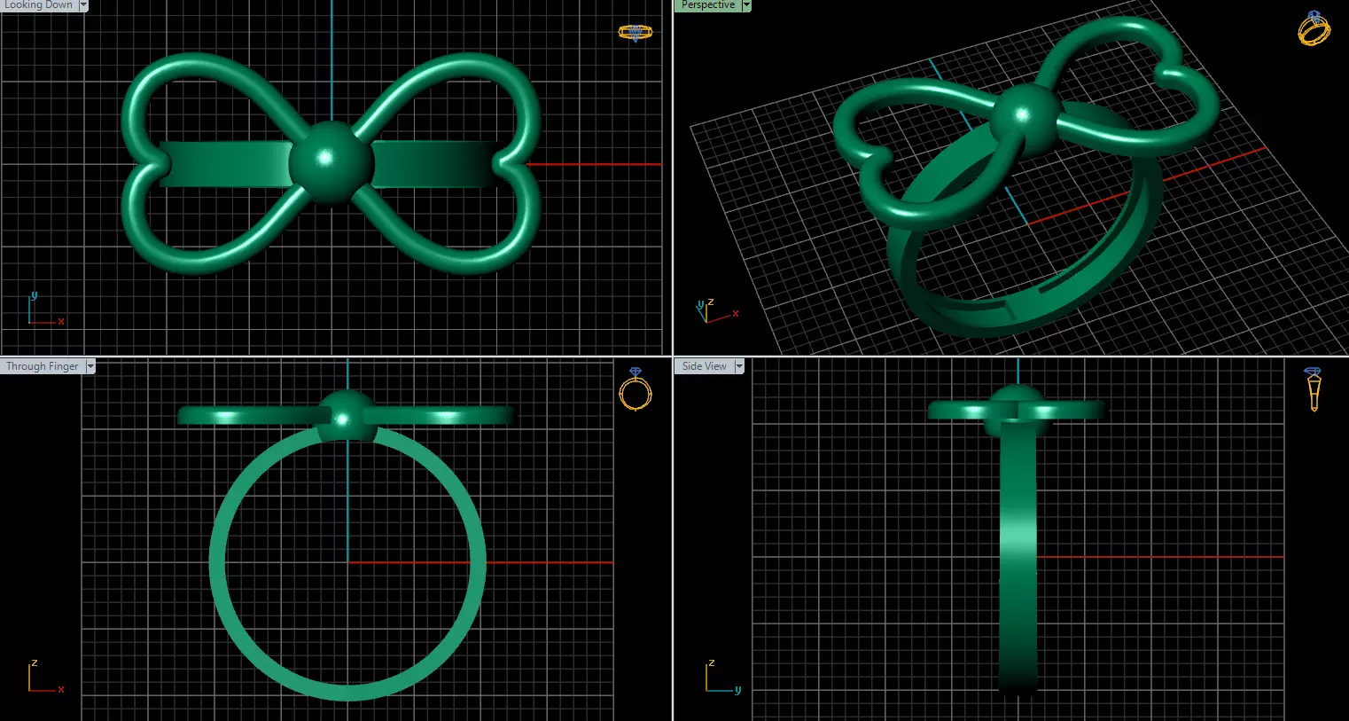 jewelry ring 325 3D print model_1