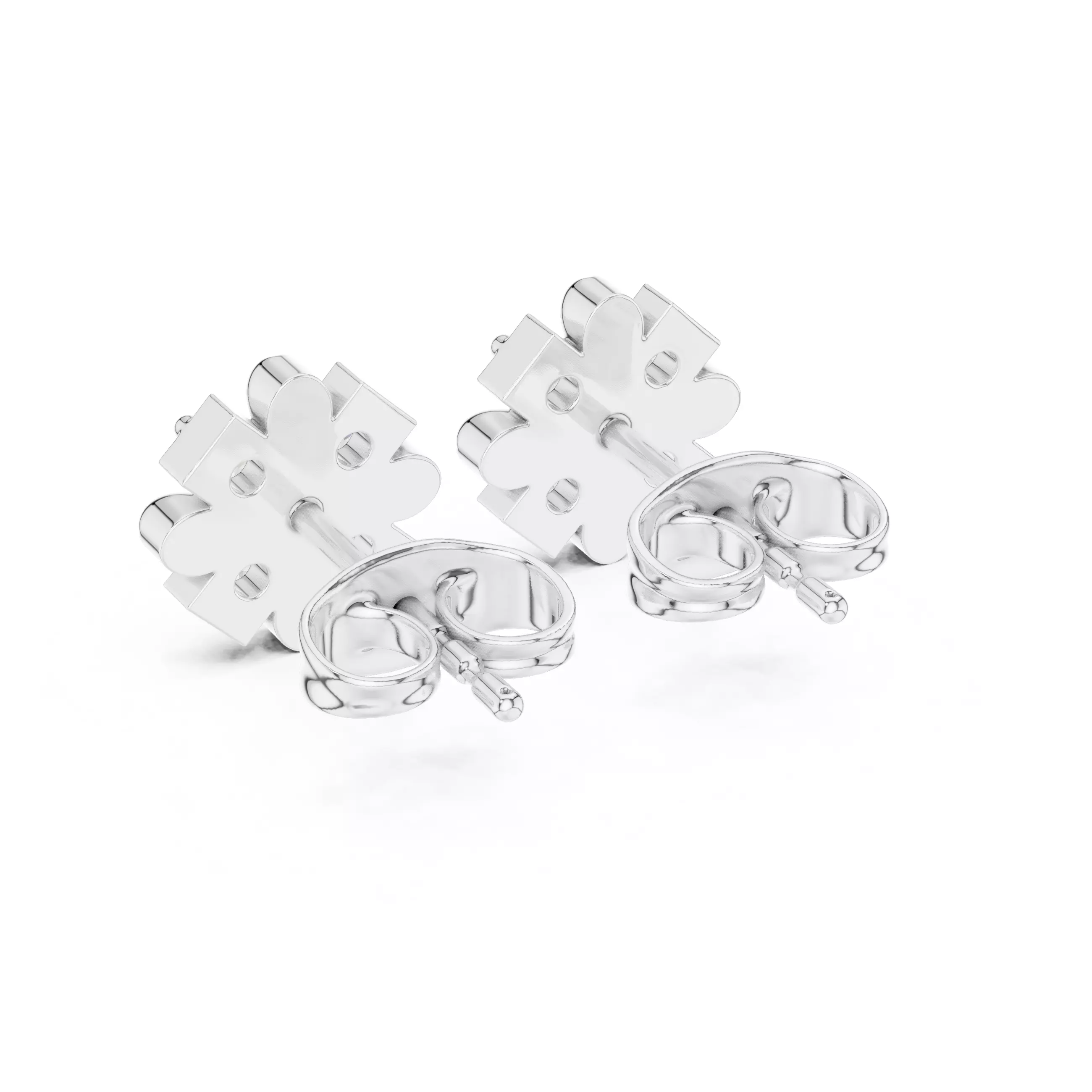 Diamond Studs Earrings 3dm stl renders animation videos details 3D print model_6