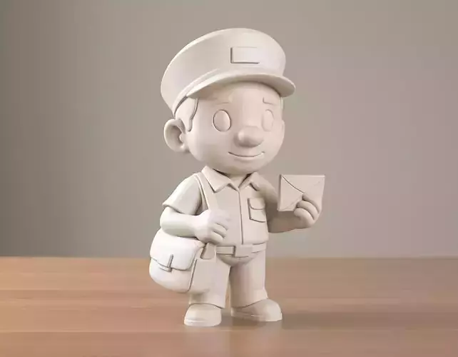 Cartoon Postman 3D Printable