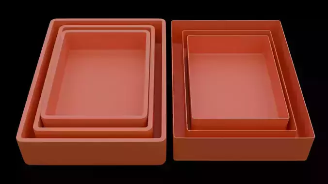 Pudding form Low-poly 3D model