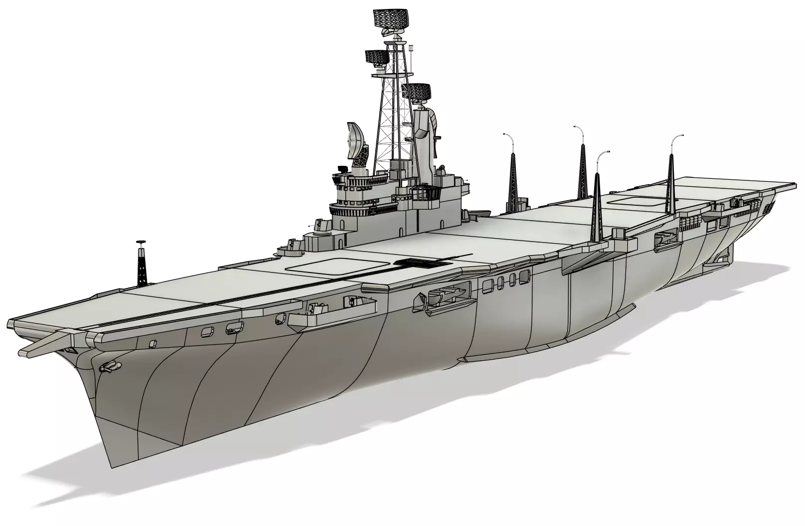 HNLMS Karel Doorman - ARA 25 de Mayo 1-96 RC Model 3D print model_0