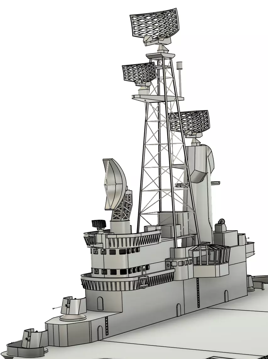 HNLMS Karel Doorman - ARA 25 de Mayo 1-96 RC Model 3D print model_6