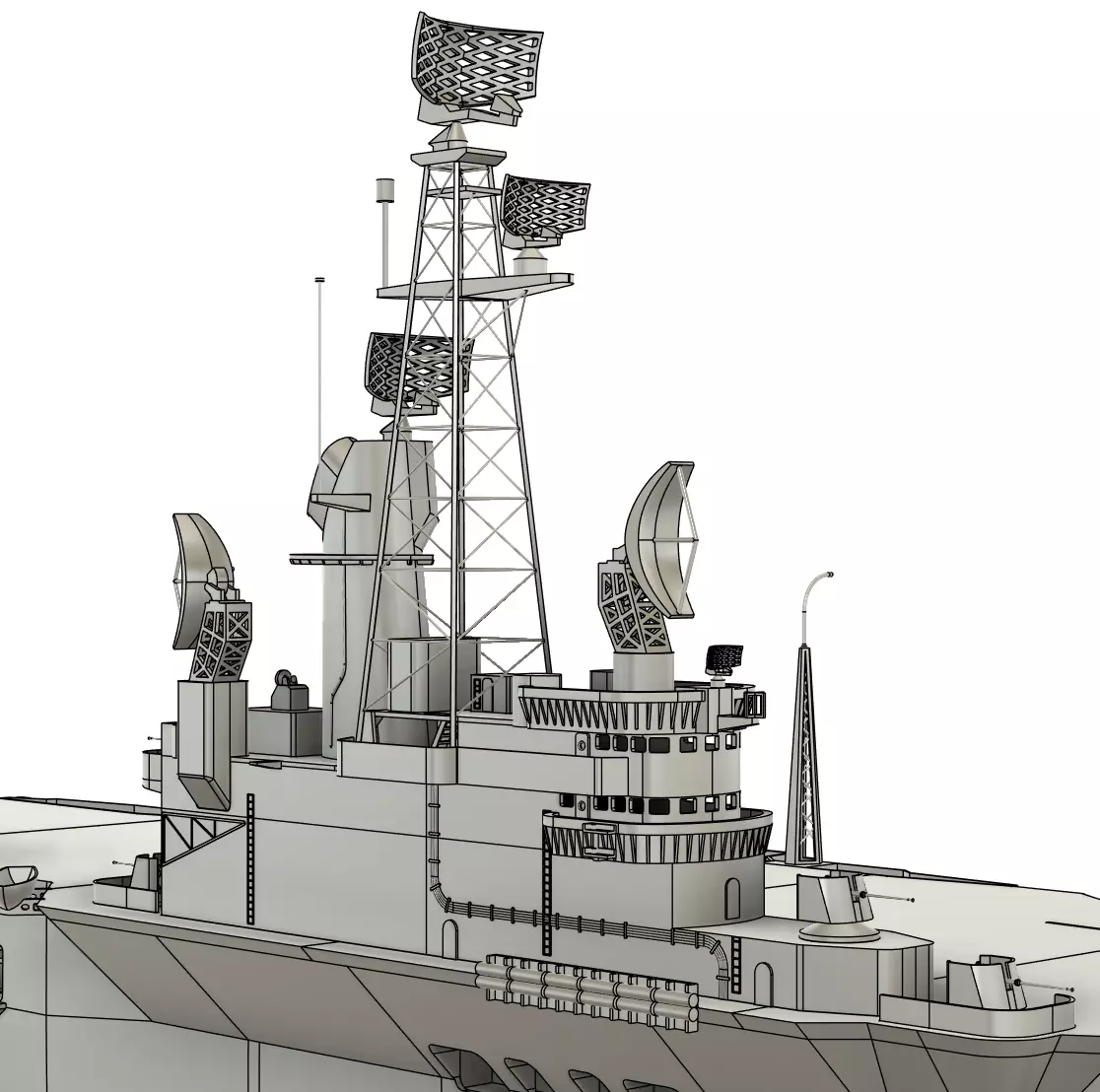 HNLMS Karel Doorman - ARA 25 de Mayo 1-96 RC Model 3D print model_5