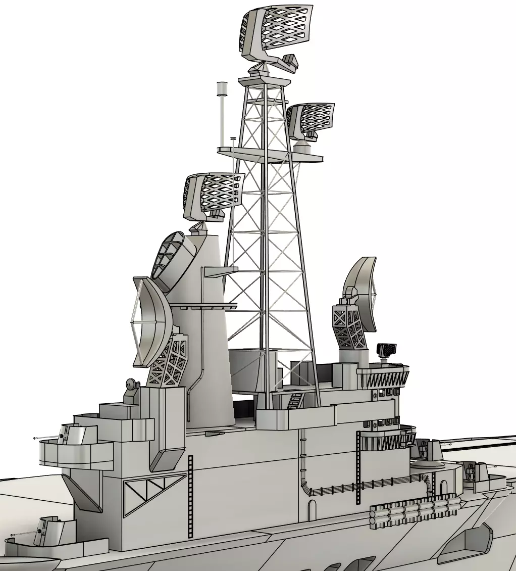 HNLMS Karel Doorman - ARA 25 de Mayo 1-96 RC Model 3D print model_7