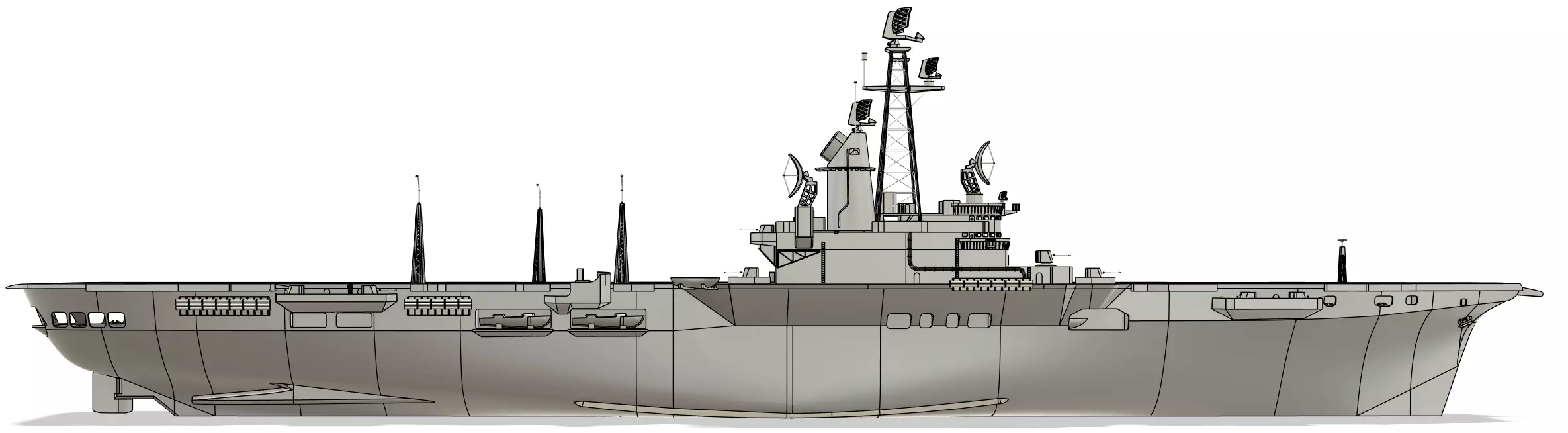 HNLMS Karel Doorman - ARA 25 de Mayo 1-96 RC Model 3D print model_4