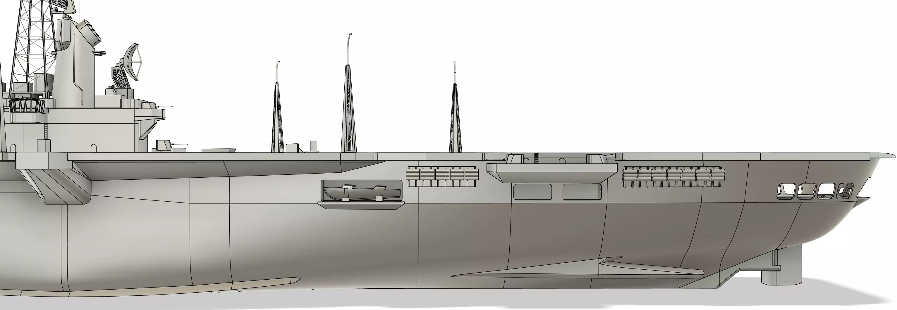 HNLMS Karel Doorman - ARA 25 de Mayo 1-96 RC Model 3D print model_11