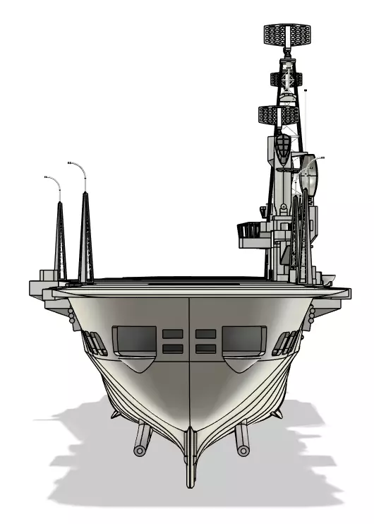 HNLMS Karel Doorman - ARA 25 de Mayo 1-96 RC Model 3D print model_3
