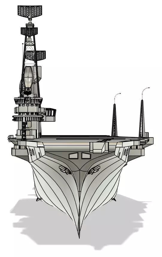 HNLMS Karel Doorman - ARA 25 de Mayo 1-96 RC Model 3D print model_1